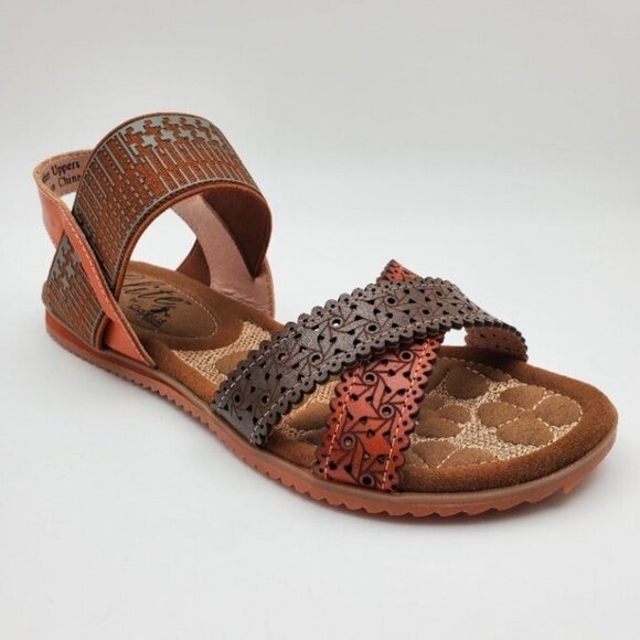 Corkys Elite Leather Flatform Strappy Sandals Women's Size 7 - Picture 6 of 10